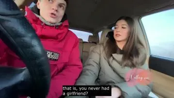 Русский минет в машине